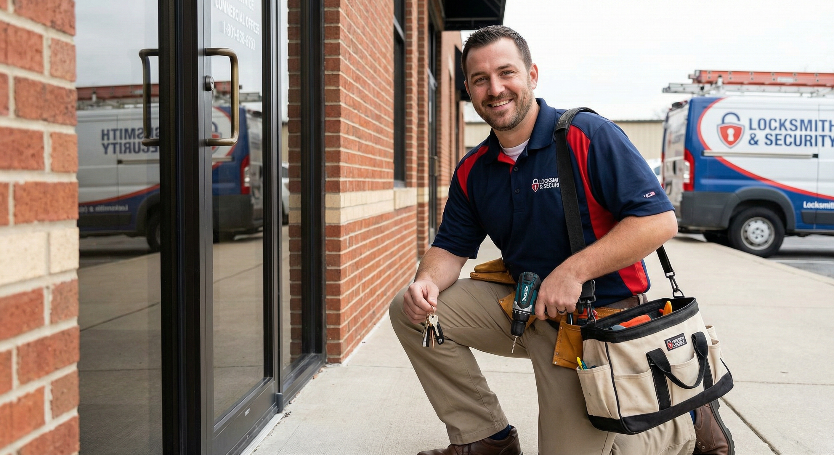 Servicetechniker mit Werkzeug